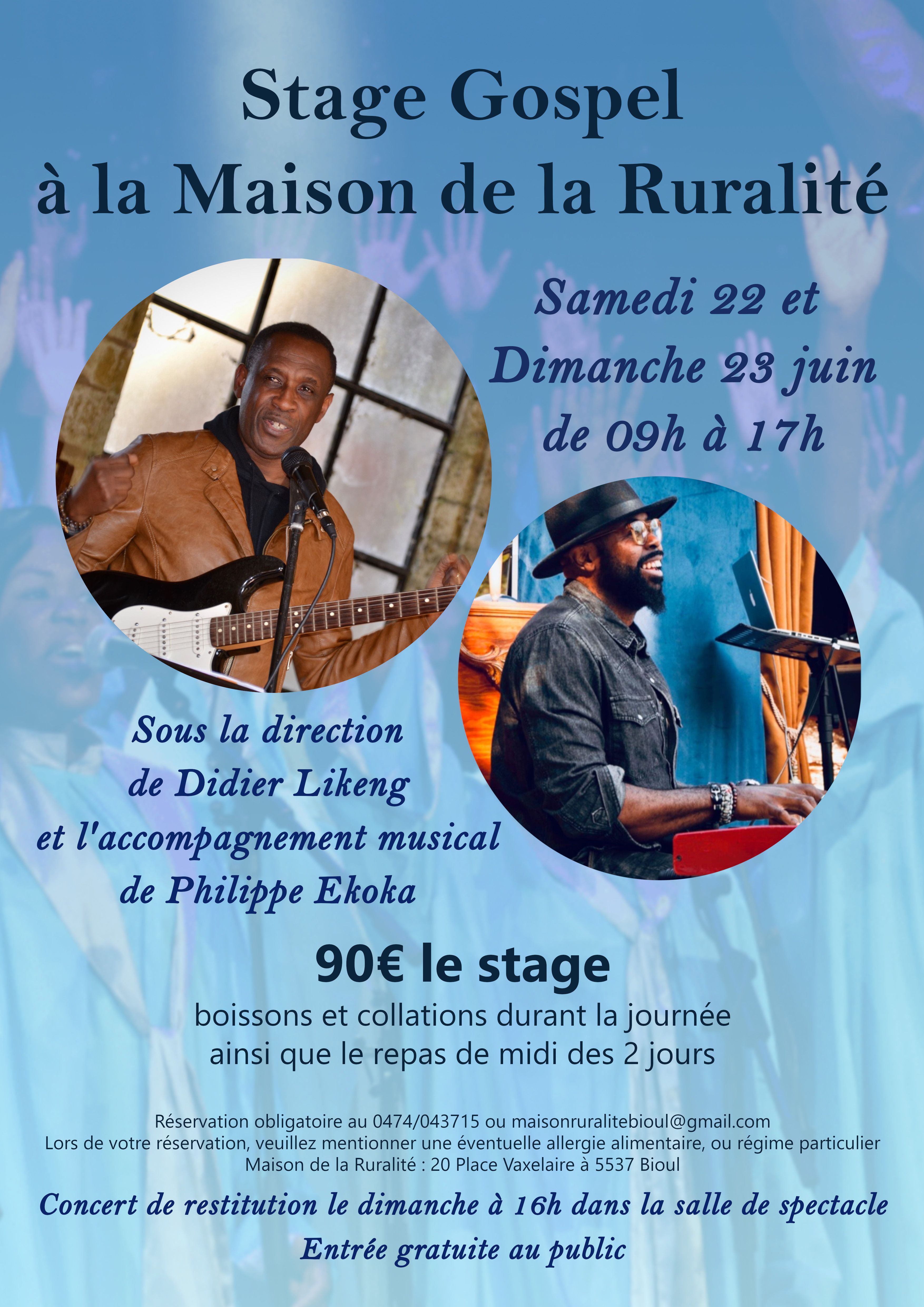 Stage Gospel Avec Didier Likeng et Philippe Ekoka