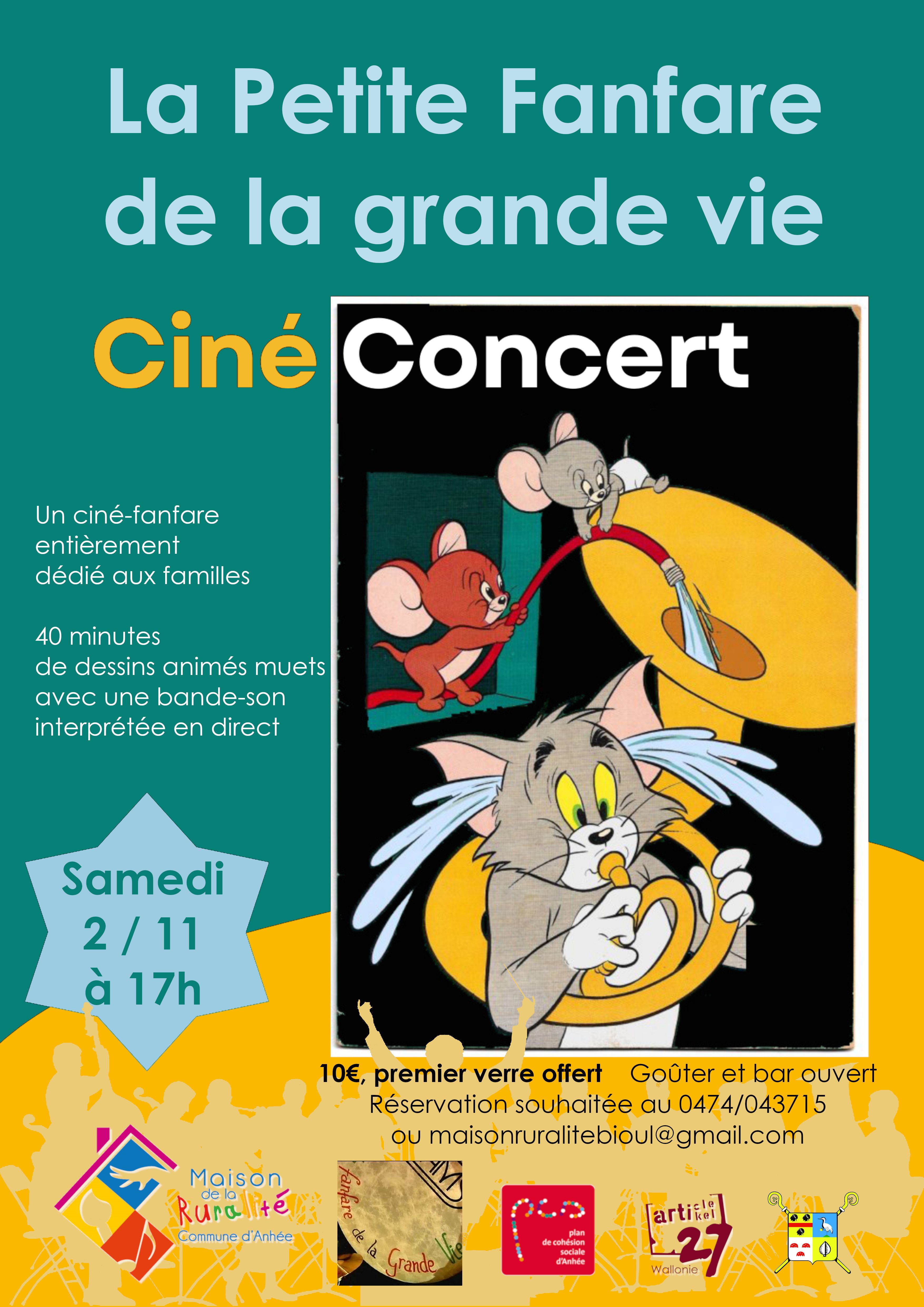 Ciné Concert par la Petite Fanfare de la Grande Vie