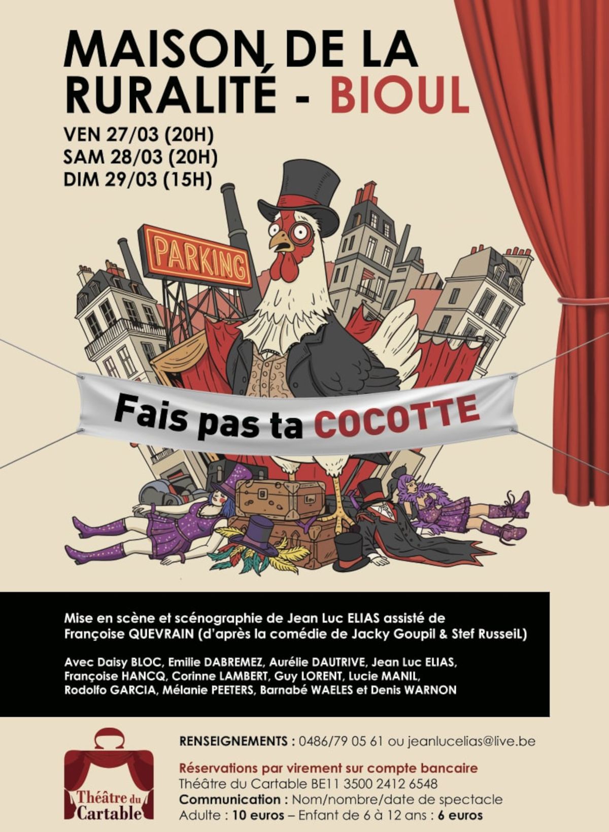 Pièce de Théâtre présentée par la Compagnie Le Cartable