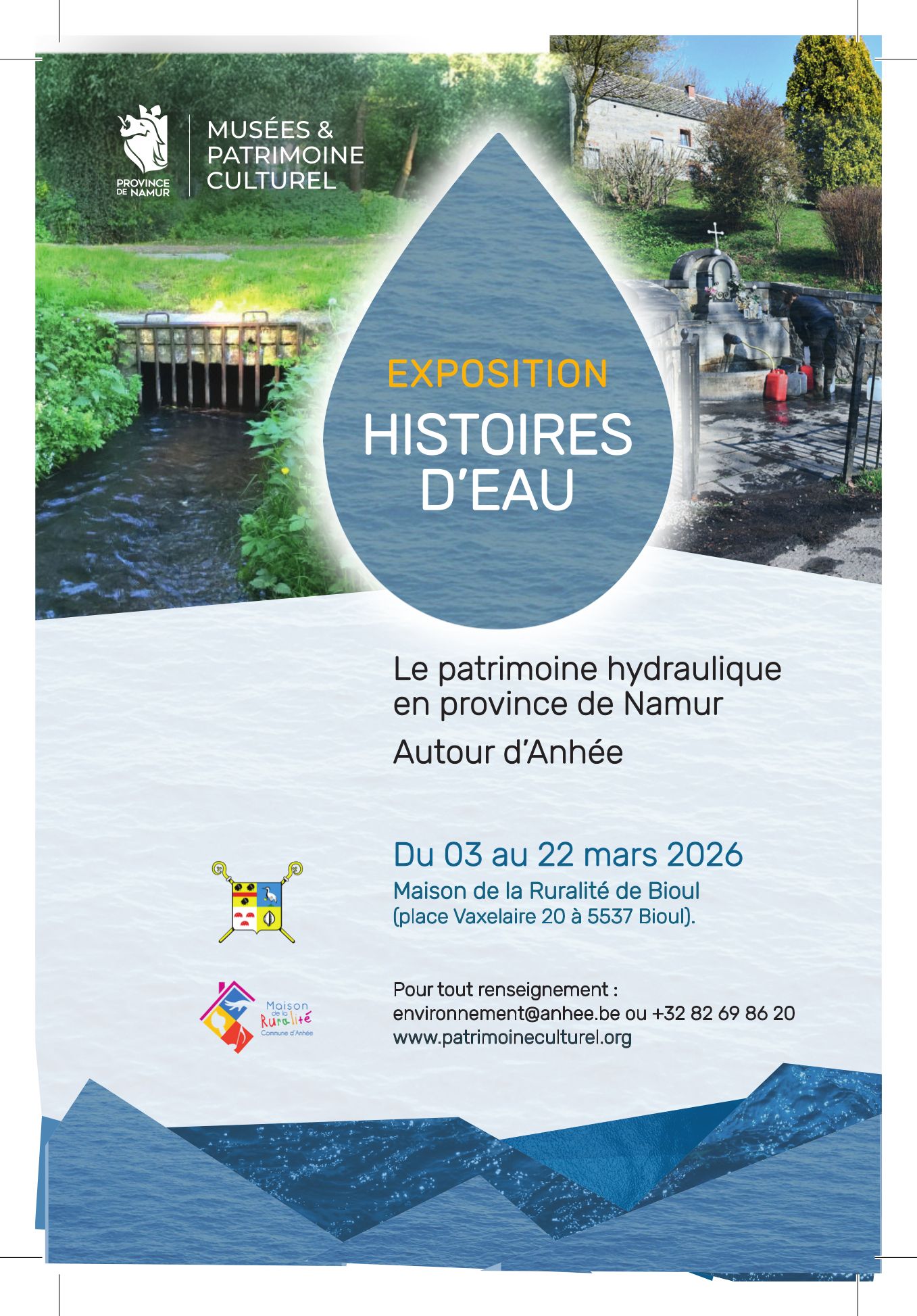 Exposition proposée par la Province de Namur, Musées et Patrimoine Culturel