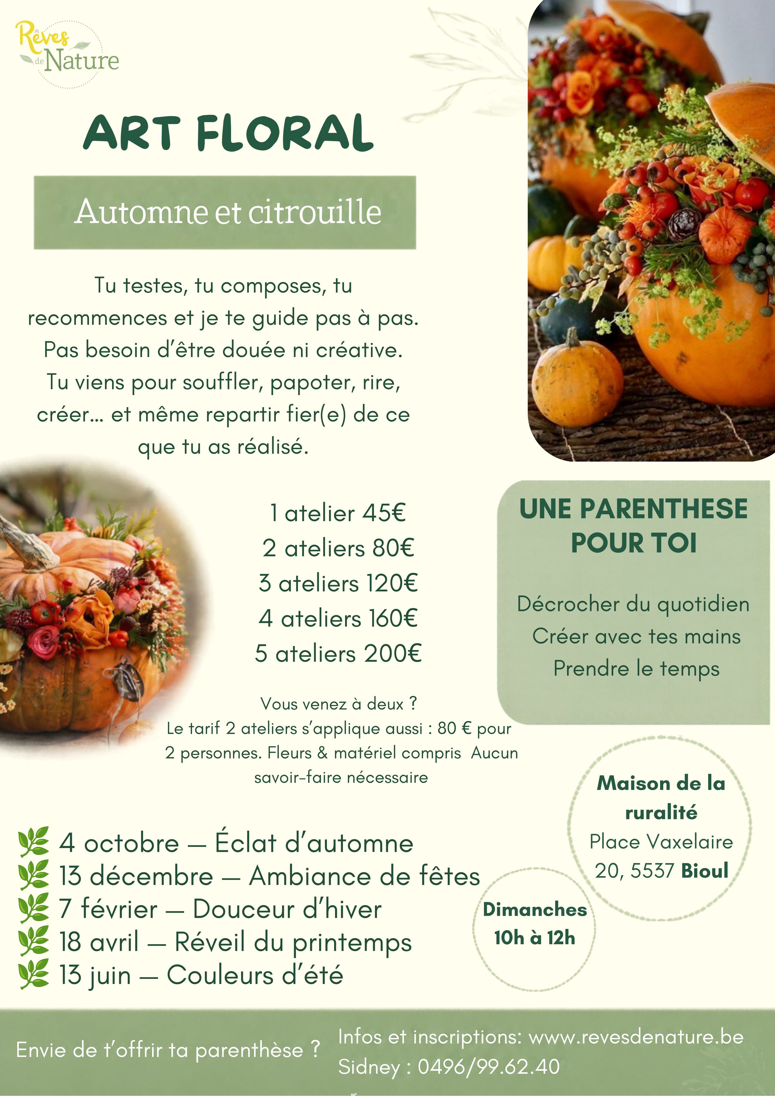 Atelier d'Art Floral animé par Sydney